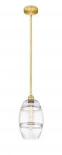 Innovations Lighting 616-1S-SG-G557-8CL - Vaz - 1 Light - 8 inch - Satin Gold - Cord hung - Mini Pendant