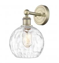 Innovations Lighting 616-1W-AB-G1215-8 - Athens Water Glass - 1 Light - 8 inch - Antique Brass - Sconce