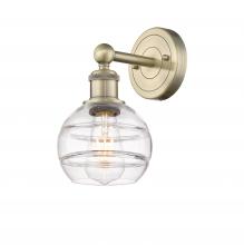 Innovations Lighting 616-1W-AB-G556-6CL - Rochester - 1 Light - 6 inch - Antique Brass - Sconce