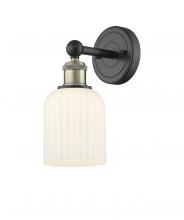 Innovations Lighting 616-1W-BAB-G559-5GWH - Bridal Veil - 1 Light - 5 inch - Black Antique Brass - Sconce