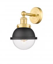 Innovations Lighting 616-1W-SG-HFS-62-BK - Edison - 1 Light - 7 inch - Satin Gold - Sconce