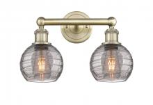Innovations Lighting 616-2W-AB-G1213-6SM - Athens Deco Swirl - 2 Light - 15 inch - Antique Brass - Bath Vanity Light