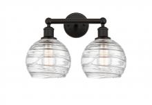 Innovations Lighting 616-2W-OB-G1213-8 - Athens Deco Swirl - 2 Light - 17 inch - Oil Rubbed Bronze - Bath Vanity Light