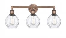 Innovations Lighting 616-3W-AC-G362 - Waverly - 3 Light - 24 inch - Antique Copper - Bath Vanity Light