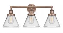 Innovations Lighting 616-3W-AC-G42 - Cone - 3 Light - 26 inch - Antique Copper - Bath Vanity Light