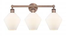 Innovations Lighting 616-3W-AC-G651-8 - Cindyrella - 3 Light - 26 inch - Antique Copper - Bath Vanity Light