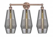 Innovations Lighting 616-3W-AC-G683-7 - Windham - 3 Light - 25 inch - Antique Copper - Bath Vanity Light