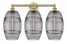 Innovations Lighting 616-3W-BB-G557-8SM - Vaz - 3 Light - 26 inch - Brushed Brass - Bath Vanity Light