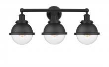 Innovations Lighting 616-3W-BK-HFS-62-BK - Hampden - 3 Light - 25 inch - Matte Black - Bath Vanity Light