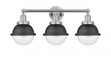 Innovations Lighting 616-3W-PC-HFS-62-BK - Edison - 3 Light - 25 inch - Polished Chrome - Bath Vanity Light