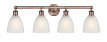 Innovations Lighting 616-4W-AC-G381 - Castile - 4 Light - 33 inch - Antique Copper - Bath Vanity Light