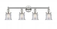 Innovations Lighting 616-4W-PN-G184S - Canton - 4 Light - 32 inch - Polished Nickel - Bath Vanity Light