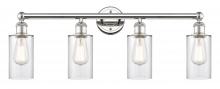 Innovations Lighting 616-4W-PN-G802 - Clymer - 4 Light - 31 inch - Polished Nickel - Bath Vanity Light