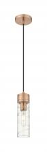 Innovations Lighting 617-1P-AC-G617-8DE - Boreas - 1 Light - 3 inch - Antique Copper - Cord Hung - Mini Pendant