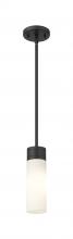 Innovations Lighting 617-1S-BK-G617-8SWH - Boreas - 1 Light - 3 inch - Matte Black - Stem Hung - Mini Pendant