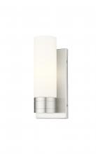 Innovations Lighting 617-1W-SN-G617-8WH - Boreas - 1 Light - 5 inch - Satin Nickel - Sconce