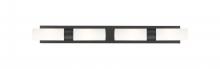 Innovations Lighting 617S-4W-BK-G617-8WH - Boreas - 4 Light - 39 inch - Matte Black - Bath Vanity Light