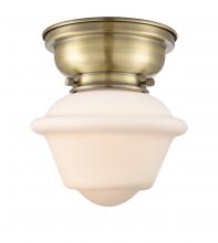Innovations Lighting 623-1F-AB-G531-LED - Oxford - 1 Light - 8 inch - Antique Brass - Flush Mount