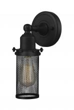 Innovations Lighting 900-1W-BK-CE219-BK-LED - Quincy Hall - 1 Light - 5 inch - Matte Black - Sconce