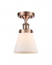 Innovations Lighting 916-1C-AC-G61-LED - Cone - 1 Light - 6 inch - Antique Copper - Semi-Flush Mount