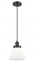Innovations Lighting 916-1P-BK-G41-LED - Cone - 1 Light - 8 inch - Matte Black - Cord hung - Mini Pendant