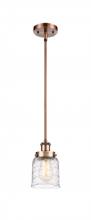 Innovations Lighting 916-1S-AC-G513-LED - Bell - 1 Light - 5 inch - Antique Copper - Mini Pendant