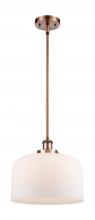 Innovations Lighting 916-1S-AC-G71-L-LED - Bell - 1 Light - 12 inch - Antique Copper - Mini Pendant