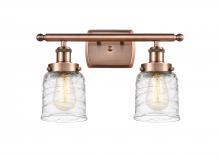 Innovations Lighting 916-2W-AC-G513-LED - Bell - 2 Light - 16 inch - Antique Copper - Bath Vanity Light