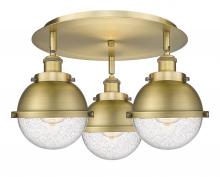 Innovations Lighting 916-3C-BB-HFS-64-BB - Ballston Urban - 3 Light - 19 inch - Brushed Brass - Flush Mount