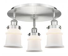 Innovations Lighting 916-3C-SN-G181S - Canton - 3 Light - 17 inch - Satin Nickel - Flush Mount