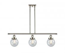 Innovations Lighting 916-3I-PN-G204-6 - Beacon - 3 Light - 36 inch - Polished Nickel - Stem Hung - Island Light