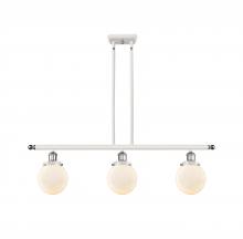 Innovations Lighting 916-3I-WPC-G201-6 - Beacon - 3 Light - 36 inch - White Polished Chrome - Stem Hung - Island Light