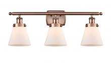 Innovations Lighting 916-3W-AC-G61-LED - Cone - 3 Light - 26 inch - Antique Copper - Bath Vanity Light