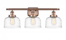 Innovations Lighting 916-3W-AC-G713-LED - Bell - 3 Light - 28 inch - Antique Copper - Bath Vanity Light
