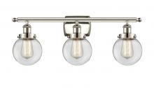 Innovations Lighting 916-3W-PN-G202-6 - Beacon - 3 Light - 26 inch - Polished Nickel - Bath Vanity Light