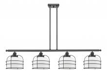 Innovations Lighting 916-4I-BK-G71-CE-LED - Bell Cage - 4 Light - 48 inch - Matte Black - Stem Hung - Island Light