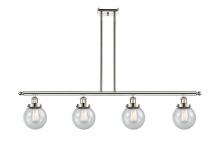 Innovations Lighting 916-4I-PN-G204-6 - Beacon - 4 Light - 48 inch - Polished Nickel - Stem Hung - Island Light