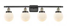 Innovations Lighting 916-4W-BAB-G201-6-LED - Beacon - 4 Light - 36 inch - Black Antique Brass - Bath Vanity Light