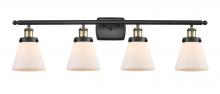 Innovations Lighting 916-4W-BAB-G61-LED - Cone - 4 Light - 36 inch - Black Antique Brass - Bath Vanity Light