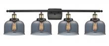 Innovations Lighting 916-4W-BAB-G73-LED - Bell - 4 Light - 38 inch - Black Antique Brass - Bath Vanity Light
