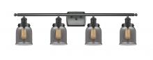 Innovations Lighting 916-4W-BK-G53-LED - Bell - 4 Light - 36 inch - Matte Black - Bath Vanity Light