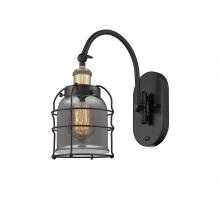 Innovations Lighting 918-1W-BAB-G53-CE-LED - Bell Cage - 1 Light - 6 inch - Black Antique Brass - Sconce