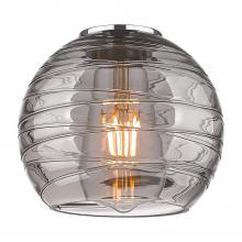 Innovations Lighting G1213-6SM - Deco Swirl 6" Light Smoke Glass
