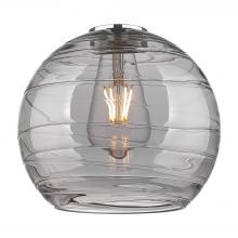 Innovations Lighting G1213-8SM - Deco Swirl 8" Light Smoke Glass