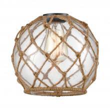 Innovations Lighting G122-8RB - Farmhouse Rope Clear Glass with Brown Rope Glass