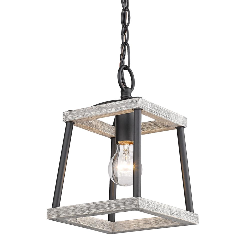 Teagan Mini Pendant in Natural Black with Gray Harbor Accents