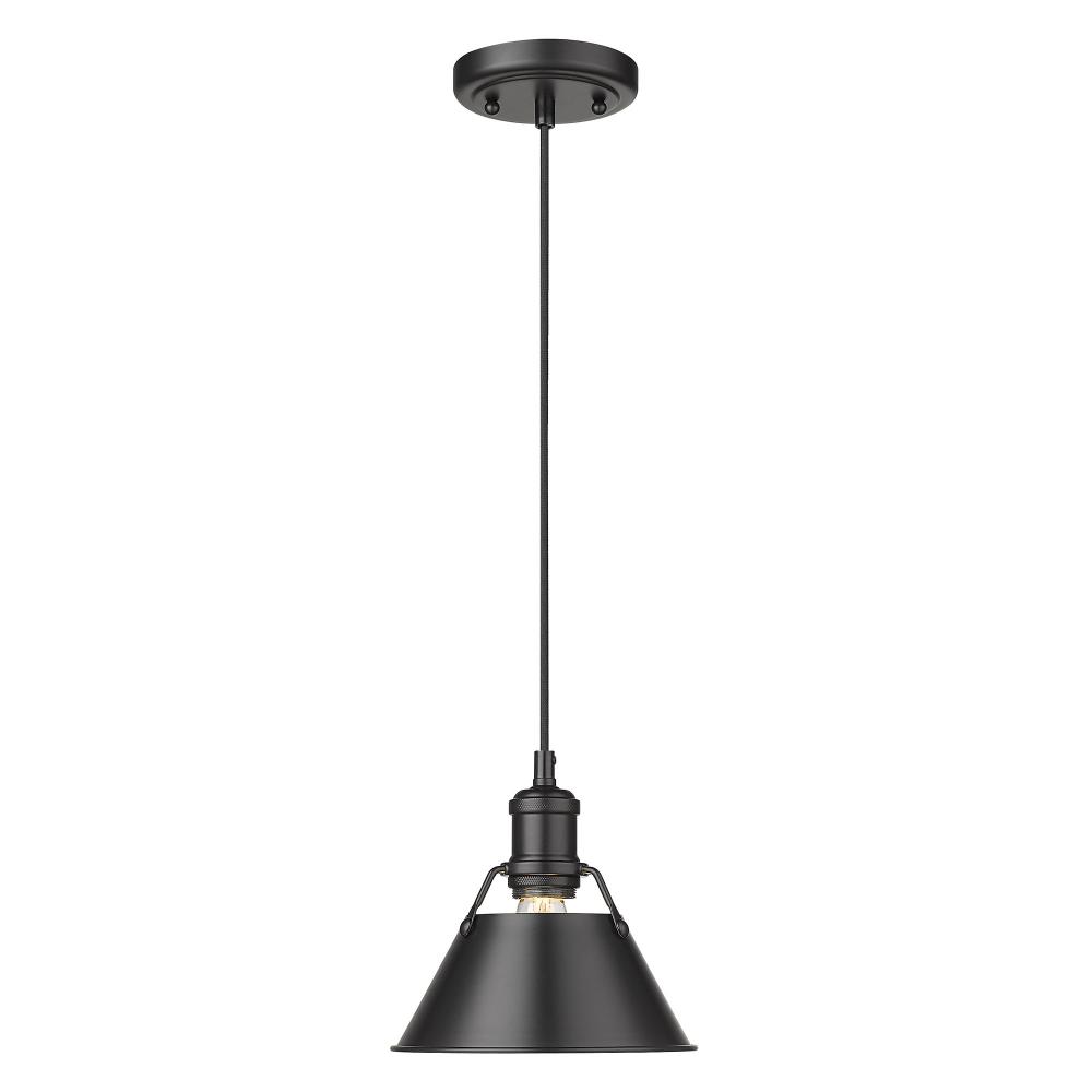 Orwell 7.5" Wide Small Pendant in Matte Black