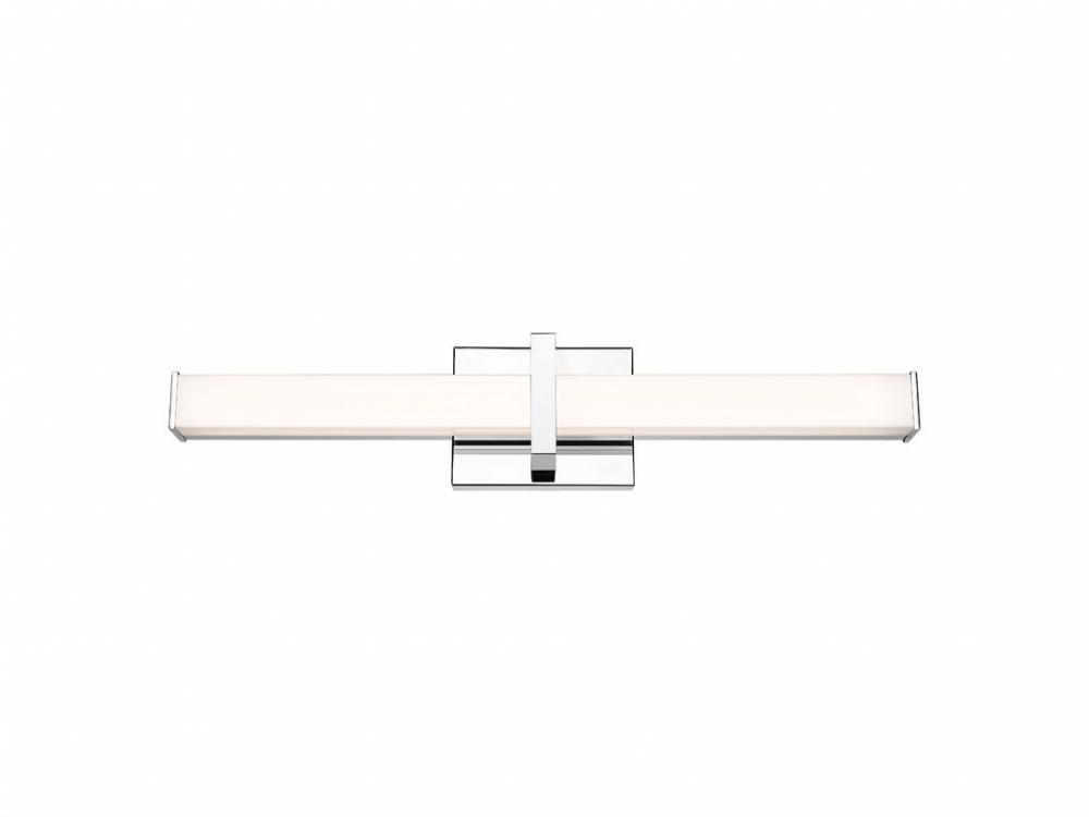 Elon 1-Light Vanity Light in Chrome with Opal Glass