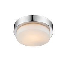 Golden 1270-09 CH - Multi-Family CH Flush Mount in Chrome with Opal Glass Shade