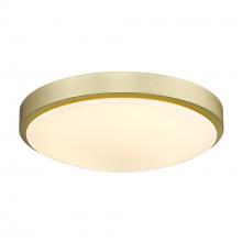 Golden 9128-FM13 BCB-OP - Gabi 13" Flush Mount in Brushed Champagne Bronze with Opal Glass